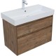 Тумба под раковину Aquanet Nova Lite 85 дуб рустикальный, 2 ящика 249954