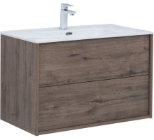 Тумба под раковину Aquanet Lino 80 Дуб Веллингтон