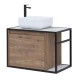 Тумба под раковину Aquanet Nova Lite Loft 75 L дуб рустикальный 261658