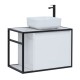 Тумба под раковину Aquanet Nova Lite Loft 75 R белый 261649