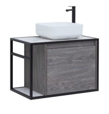 Тумба под раковину Aquanet Nova Lite Loft 75 R дуб рошелье