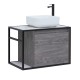 Тумба под раковину Aquanet Nova Lite Loft 75 R дуб рошелье 261653