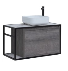 Тумба под раковину Aquanet Nova Lite Loft 90 R дуб рошелье
