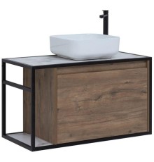 Тумба под раковину Aquanet Nova Lite Loft 90 R дуб рустикальный