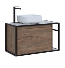 Тумба под раковину Aquanet Nova Lite Loft 90 L дуб рустикальный