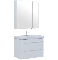 Мебель для ванной Aquanet София 80 белый глянец (2 ящика)