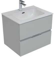 Тумба под раковину Aquanet Алвита New 60 2 ящика, серый 