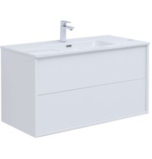 Тумба под раковину Aquanet Lino 80 (Flat) белый глянец