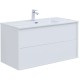 Тумба под раковину Aquanet Lino 80 (Flat) белый глянец 287542