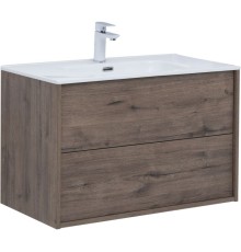 Тумба под раковину Aquanet Lino 80 (Flat) дуб веллингтон 