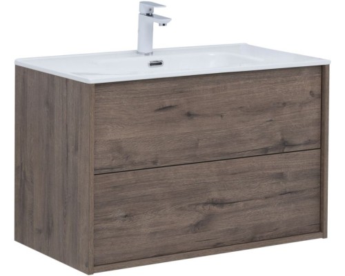 Тумба под раковину Aquanet Lino 80 (Flat) дуб веллингтон 287543 Тумба под раковину Aquanet Lino 80 (Flat) дуб веллингтон 287543