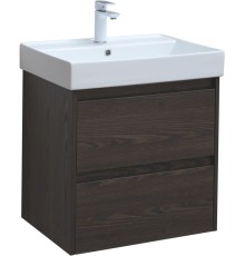 Тумба под раковину Aquanet Nova Lite 60 дуб черный (2 ящика)