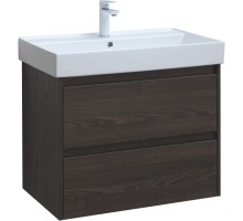 Тумба под раковину Aquanet Nova Lite 75 дуб черный (2 ящика) 