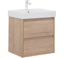 Тумба под раковину Aquanet Nova Lite 60 дуб крафт (2 ящика) 