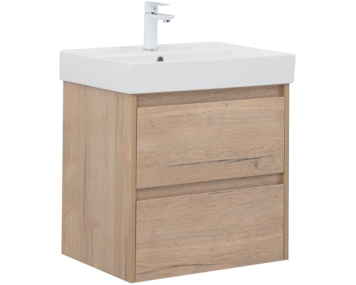 Тумба под раковину Aquanet Nova Lite 60 дуб крафт (2 ящика) 287901
