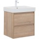 Тумба под раковину Aquanet Nova Lite 60 дуб крафт (2 ящика) 287901