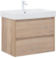 Тумба под раковину Aquanet Nova Lite 75 дуб крафт (2 ящика)