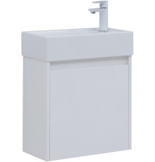 Тумба под раковину Aquanet Nova Lite 60 белый глянец (2 дверцы) 