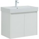 Тумба под раковину Aquanet Nova Lite 75 белый глянец (2 дверцы) 298850