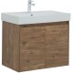 Тумба под раковину Aquanet Nova Lite 75 дуб рустикальный (2 дверцы) 298852