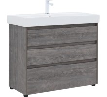 Тумба под раковину Aquanet Nova Lite 100 дуб рошелье (3 ящика) 