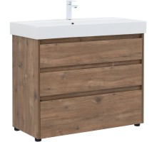 Тумба под раковину Aquanet Nova Lite 100 дуб рустикальный (3 ящика) 