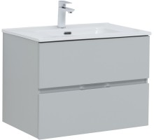 Тумба под раковину Aquanet Алвита New 70 2 ящика, серый 