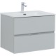 Тумба под раковину Aquanet Алвита New 70 2 ящика, серый 303907