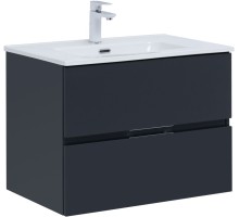 Тумба под раковину Aquanet Алвита New 70 2 ящика, антрацит