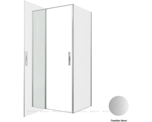 Душевой уголок Allen Brau Priority 100x80 3.31029.BA + 3.31041.BA серебро браш