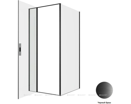 Душевой уголок Allen Brau Priority 90x100 3.31027.BBA + 3.31048.BBA черный браш