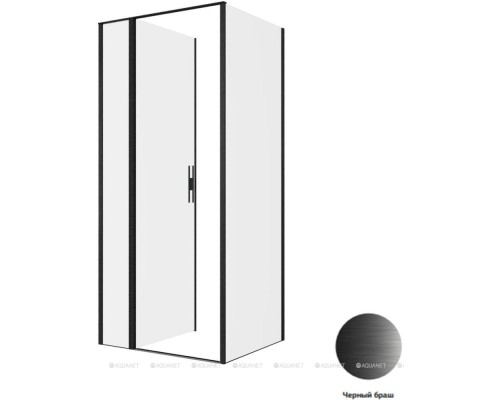 Душевой уголок Allen Brau Priority 90x80 3.31027.BBA + 3.31042.BBA черный браш