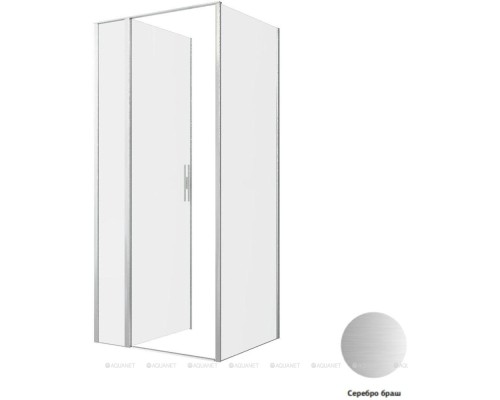 Душевой уголок Allen Brau Priority 90x80 3.31026.BA + 3.31041.BA серебро браш
