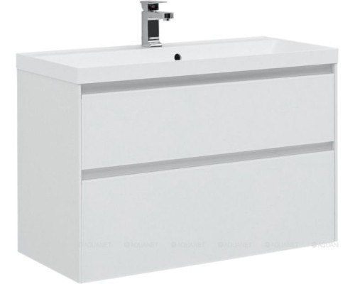 Мебель для ванной Aquanet Гласс 100 белый 240468 Мебель для ванной Aquanet Гласс 100 белый 240468