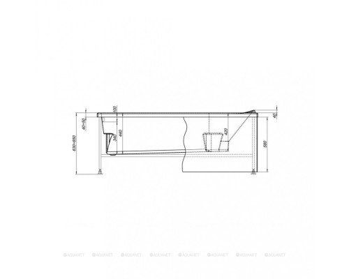 Фронтальный экран Aquanet 170 Фронтальный экран Aquanet 170