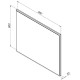 Зеркало Aquanet Nova Lite 100 дуб рошелье LED 242623