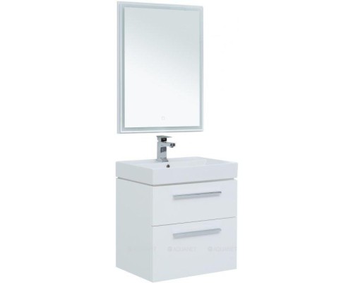 Мебель для ванной Aquanet Nova 60 белый (2 ящика) 246279 Мебель для ванной Aquanet Nova 60 белый (2 ящика) 246279