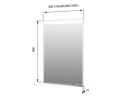 Зеркало Aquanet Палермо NEW 8085 LED Зеркало Aquanet Палермо NEW 8085 LED