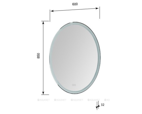 Зеркало Aquanet Комо NEW 6085 LED Зеркало Aquanet Комо NEW 6085 LED