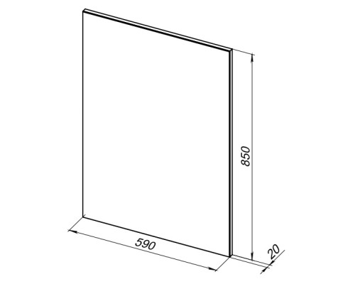 Зеркало Aquanet Lino 60 белый матовый 253905 Зеркало Aquanet Lino 60 белый матовый 253905