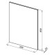 Зеркало Aquanet Lino 60 белый матовый 253905