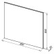 Зеркало Aquanet Lino 90 белый матовый 253908