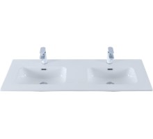 Раковина Aquanet Flat 120 (двойная) белая