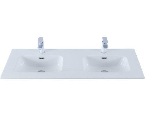 Раковина Aquanet Flat 120 (двойная) белая 254367 Раковина Aquanet Flat 120 (двойная) белая 254367