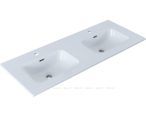 Раковина Aquanet Flat 120 (двойная) белая 254367 Раковина Aquanet Flat 120 (двойная) белая 254367