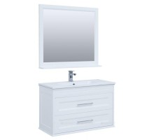 Мебель для ванной Aquanet Бостон М 100 белый (лит. мрамор) 