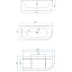 Акриловая ванна Aquanet Family Elegant A 180x80 3805-N-MW Matt Finish