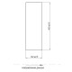 Столешница Aquanet Nova Lite Loft 75 R TF01 серый