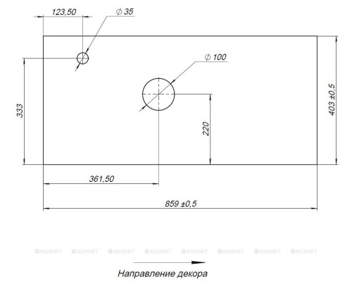 Столешница Aquanet Nova Lite Loft 90 L АВ01 мрамор