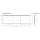 Фронтальный экран раздвижная Aquanet Premium 164 